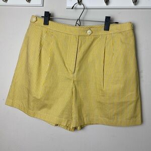 Tory Burch Yellow Bermudas with Tailored Fit size 12